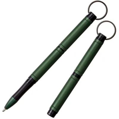 Produktbild von Backpacker Space Pen, Grün Eloxiertes Aluminium mit Schlüsselanhänger (#BP/GR)