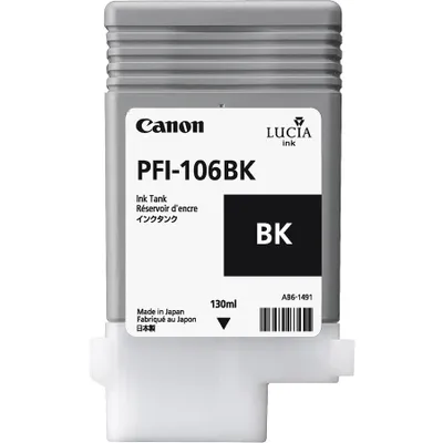Produktbild von Canon PFI-106 BK, Foto schwarz, Tinte auf Farbstoffbasis, 1 Stück(e)