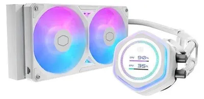 Produktbild von Cooler Master MasterLiquid Atmos II LCD, Flüssigkeitskühlung, 12 cm, 690 RPM, 2500 RPM, 240,35 m³/h, Weiß