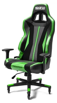 Immagine prodotto di Sedia da ufficio Sparco Trooper nera e verde
