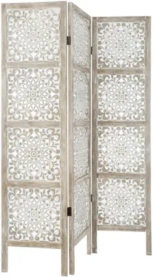 Imagen del producto de Silecomplaza, divisor de ambientes, estilo étnico, madera, color natural, 170 cm