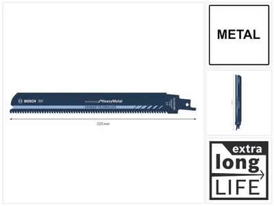 Produktbild von Säbelsägeblatt S 1155 CHM L.225mm B.25mm TPI 0 3mm 1 St./Karte