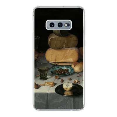 Produktbild von MuchoWow® Handyhülle Schutzhülle Hülle für Samsung Galaxy S10e Stilleben mit Käse - Gemälde von Floris Claesz. van Dijck Silikon Softcase Handy Hülle - Handy
