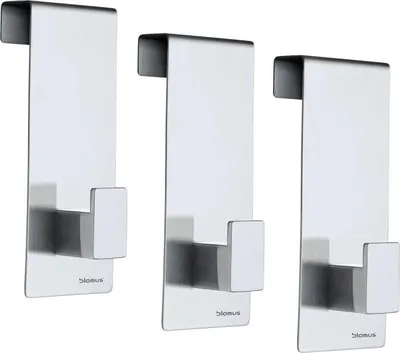 Immagine prodotto di BLOMUS gancio per porta in acciaio inox MENOTO set di 3 ganci per asciugamani Gancio opaco 65411