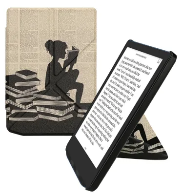 Produktbild von kwmobile Kunstleder eReader Schutzhülle für Pocketbook Verse / Verse Lite / Verse Pro / Color / Vivlio Light/Light HD Hülle - Falt Cover für E-Reader
