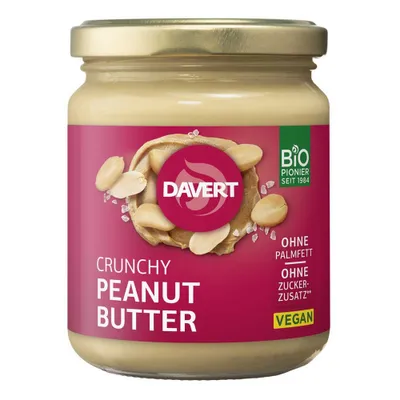 Immagine prodotto di DAVERT Aufstrich, Burro di arachidi croccante, 250 g (confezione da 12 pezzi)