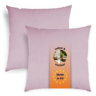 Productafbeelding van Set van 2 bankkussens, 40 x 40 cm, sierkussens, hoofdkussens, oudroze, sleepling