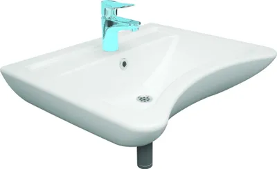 Immagine prodotto di Lavabo per disabili - 63X50X20,5 cm - Vetroceramica bianca - Comodo e pratico