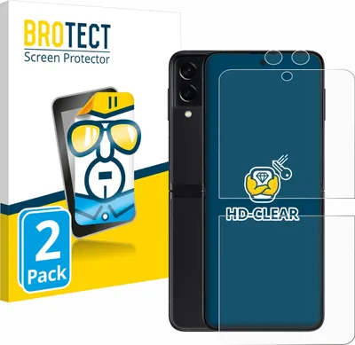 Produktbild von 2x Für Samsung Galaxy Z Flip 3 5G (Display+Kamera) Schutzfolie BROTECT Displayschutz Display Schutz Folie Klar Transparent