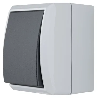 Produktbild von REV AquaForm Wipptaster Feuchtraum IP44 grau