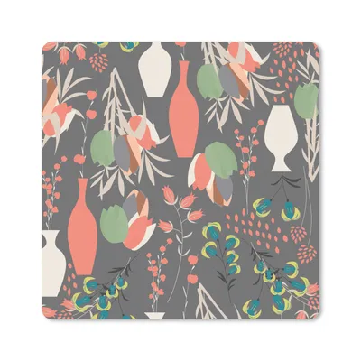 Produktbild von MuchoWow® Mauspad Mousepad Blumenstrauß - Blumen - Muster 20x20 cm - Mousepads - Maus Mat - Pad - Mausunterlage - Desk Mat - Bureauartikeln