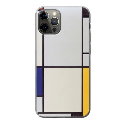 Produktbild von MuchoWow® Handyhülle Schutzhülle Hülle für iPhone 13 Pro Tableau I - Piet Mondrian Silikon Softcase Handy Hülle - Handy-Tasche