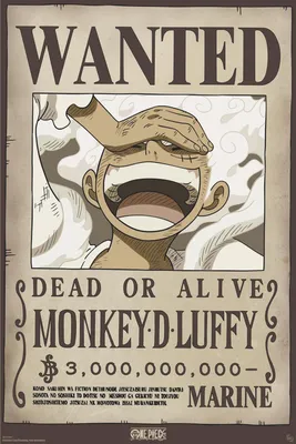 Produktbild von One Piece Poster Wanted Monkey D. Ruffy Wano (33)