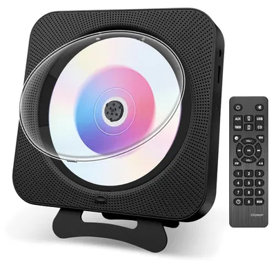 Image de Lecteur CD avec Bluetooth, fixation murale et écran LCD