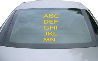 Produktbild von Indigos UG - Aufkleber Heckscheibe & Motorklappe DE7137 - gold - 600x340 mm - ABCDEFOAIJKLMN - Auto Scheiben Fenster Heckklappe Tuning Racing JDM - Die cut