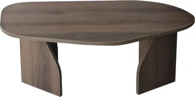 Produktbild von CALICOSY - Couchtisch mit organisch geformter Tischplatte und breiten Beinen L100 cm - ROCK