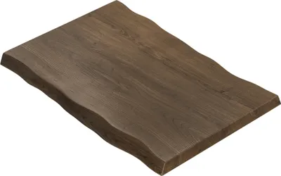 Produktbild von PERU | Gastro Tischplatte Baumkante | B:T 120 x 70 cm | Walnuß | Rechteckig | Gastro Massivholzplatte