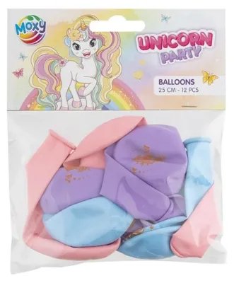 Obrázok produktu pre Balóniky jednorožec 25cm 12ks