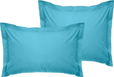 Immagine prodotto di L'Essentiel Linge de Maison, Tonne Bleue - 60, Set di federe Oxford (2 pezzi) (EU) (IT), 100% COTONE RANFORCE, Turchese, 50 x 80+5 cm