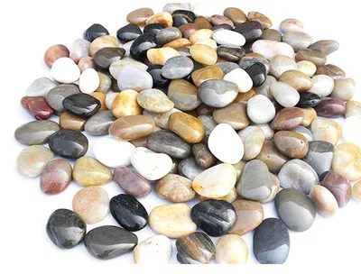 Productafbeelding van Kiezelstenen - Decoratiestenen - Gepolijst - 2 tot 4 cm - 900 g - Voor tuin en aquarium