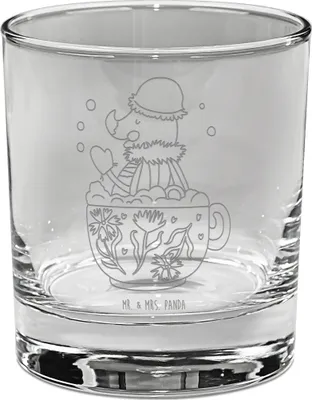 Produktbild von Mr. & Mrs. Panda Tumbler Glas Nachtfalter Schaumbad - Transparent - Geschenk, WC, Whiskyglas, Badezimmer, Gravur, Zeitmanagement, Baden, Lustige Sprüche, Lowball, Tasse