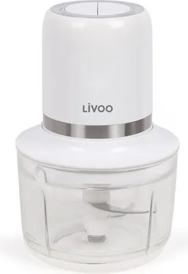 Zdjęcie produktu dla Elektryczny Rozdrabniacz Bezprzewodowy LIVOO, 200 W, 1.2 L, 2 Prędkości, 4 Ostrza Ze Stali Nierdzewnej, Biały