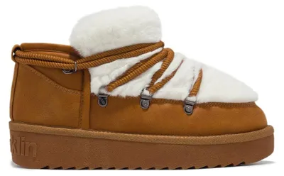 Image de D.Franklin Bottines pour femmes, modèle Nordic Trk Fur Low, couleur camel