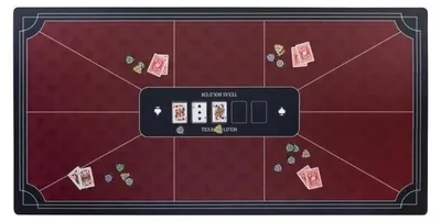 Image de Tapis de poker rouge (180 x 90 cm) - Quint