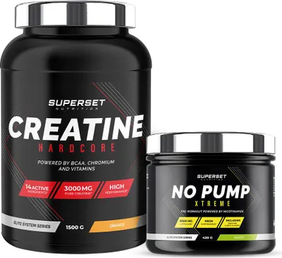 Image de Programme Volume et Force - Créatine Hardcore Orange - No Pump Xtreme Mojito