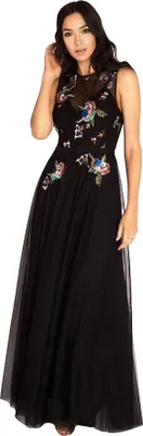 Productafbeelding van Little Mistress - Maxi jurk voor dames, model LM1746 (maat 36) (zwart)