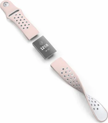Image de Bracelet sport en silicone pour Fitbit Charge 3/4 Rose