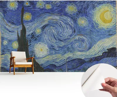 Produktbild von Fototapete selbstklebend - 416x254 cm - Tapete - Wandtapete - Wandbilder - Klebefolie - Dekofolie - Tapete Folie - Wand - Dekoration - Wohnzimmer - Nachtwirbel