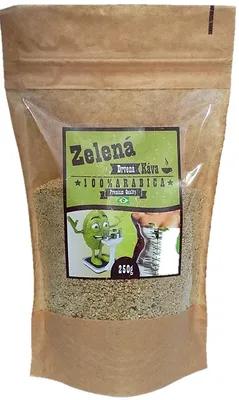 Obrázok produktu pre Káva zelená mletá s kofeínom - 250g