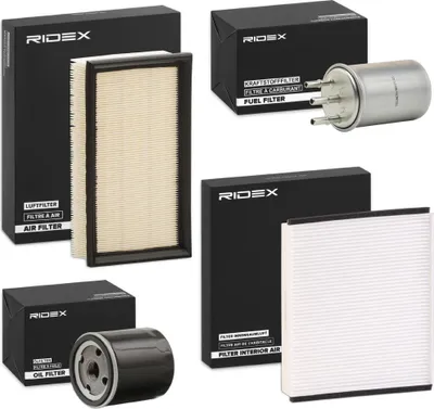 Produktbild von RIDEX Filterset Inspektionspaket Filtersatz für FORD Focus II Kombi (DA, FFS, DS)