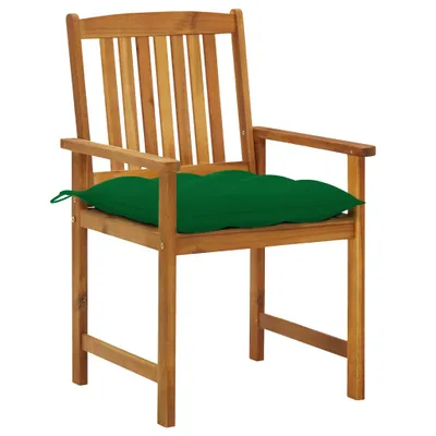 Image de vidaXL Chaises de jardin avec coussins 2 pcs. Bois massif acacia
