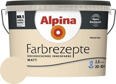 Produktbild von Alpina Wandfarbe Farbrezepte Weicher Sand 2,5 l