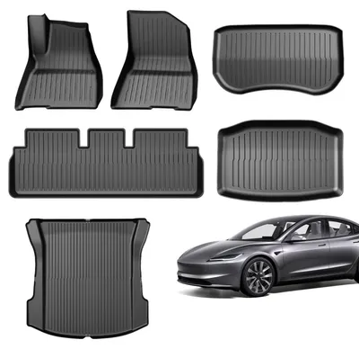 Image de Solidchoice - Tapis de sol pour Tesla Model 3, avec bords surélevés