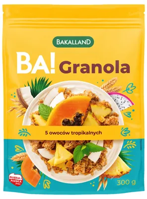 Obrázok produktu pre Bakalland BA! Granola 5 owoców tropikalnych 300 g