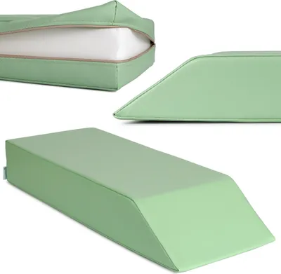 Produktbild von Habys Lagerungskeil, für Tensegrity Massage und Therapie | Lagerungskissen, Lagerungsmaterial | Physiotherapie, Orthopädisch | 67/53x25x10cm | Grün