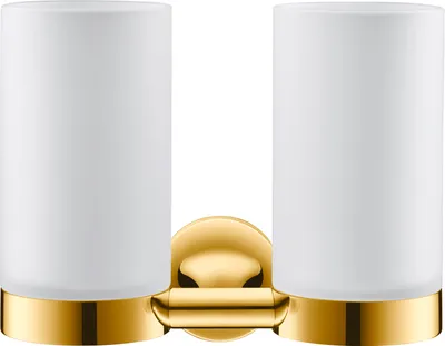 Produktbild von Duravit Starck T Zahnputzbecher, doppelt, Wandmontage, 0099483400