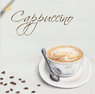 Produktbild von ARTland Wandbild, selbstklebend Cappuccino II Größe: 50x50 cm