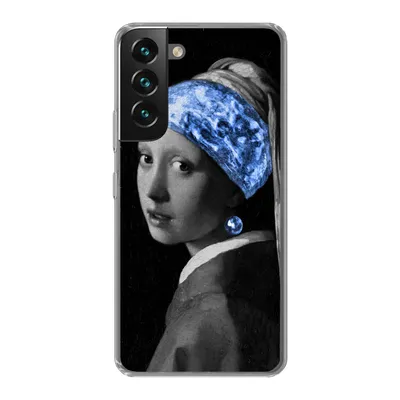Produktbild von MuchoWow® Handyhülle Schutzhülle Hülle für Samsung Galaxy S22 Plus Mädchen mit einem Perlenohrring - Vermeer - Blau Silikon Softcase Handy Hülle - Schutzabdeckung