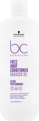 Produktbild von Schwarzkopf Bonacure, Frauen, Nicht-professionelle Haarspülung, Krauses Haar, Widerspenstiges Haar, Alle Farben, 1000 ml, Tube