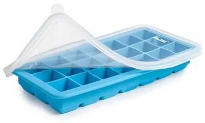 Produktbild von Ibili Eisform mit Deckel, 21x14x4 cm, blau/transparent
