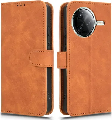 Produktbild von Xiaomi Poco F7 Pro / F7 Ultra Hülle - Coverup Klapphülle - Braun