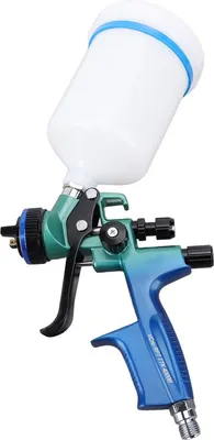Image de Pistolet à peinture HVLP 4000B 600ml Buse 1.3mm Kit de pistolet à peinture pour meubles, voiture et entretien G1/4