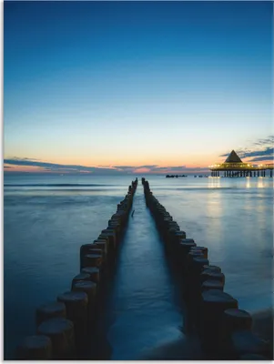 Produktbild von ARTland Wandbild Alu für Innen & Outdoor Usedom am Morgen Größe: 45x60 cm