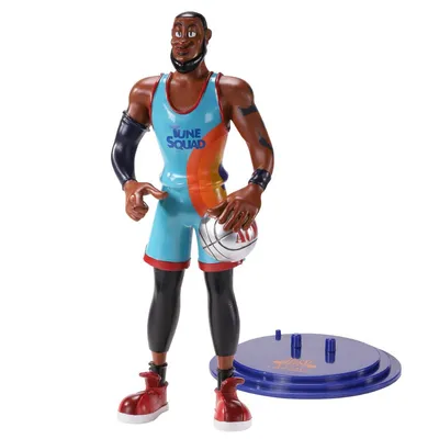 Produktbild von Noble Collection Space Jam 2 Bendyfigs Biegefigur LeBron James 19 cm NOB9586