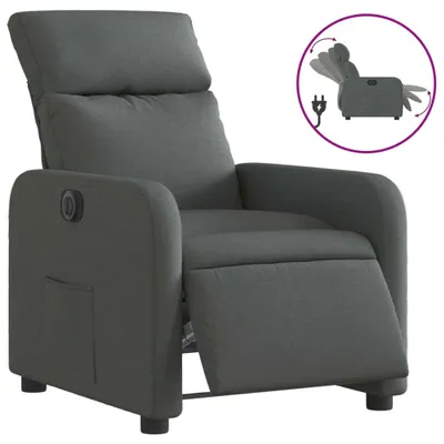 Produktbild von vidaXL Relaxsessel Elektrisch Dunkelgrau Stoff