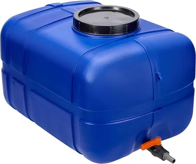 Produktbild von Wassertank 150 Liter Wasserbehälter mit Deckel Regenwassertank Großbehälter für Haushalt und Gewerbe GD-0098 (Blau)